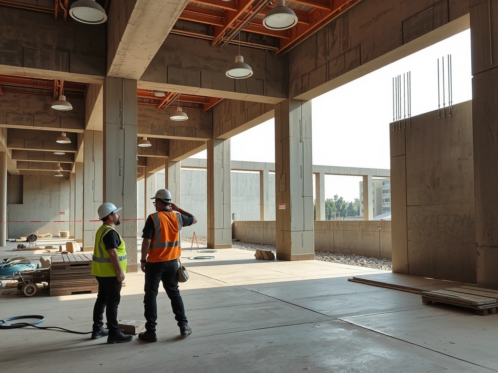 Obra civil en ejecución con control técnico