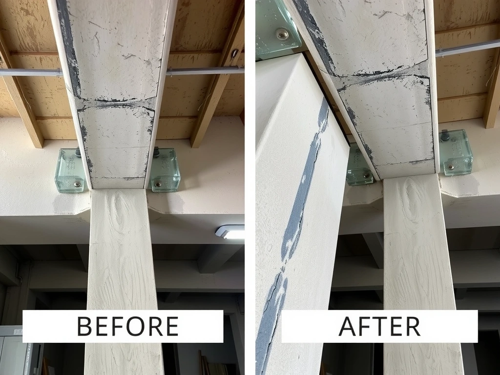 Refuerzo estructural en viga